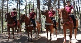 Atlı Polisler Aydos Ormanı’nda denetimde