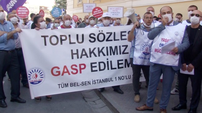 Bakırköy Belediyesi çalışanları eylemde!