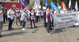 Bakırköy Belediye çalışanları, başkan Bülent Kerimoğlu’nu protesto etti