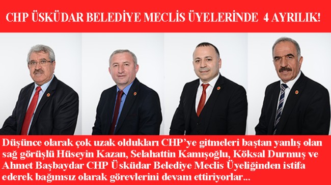 Üsküdar Belediye Meclisi’nde CHP eriyor!