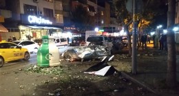 Ataşehir’de çöp konteyneri patladı
