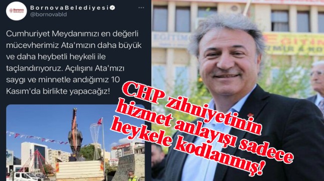 CHP’li belediyeler, depremde bile heykelle kafayı bozdular!