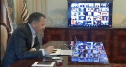 Vali Yerlikaya, belediye başkanları ile koronavirüs tedbirlerini konuştu