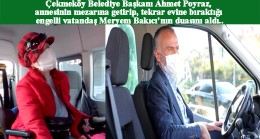 Başkan Ahmet Poyraz, engelli bir vatandaşın şoförlüğünü yaptı