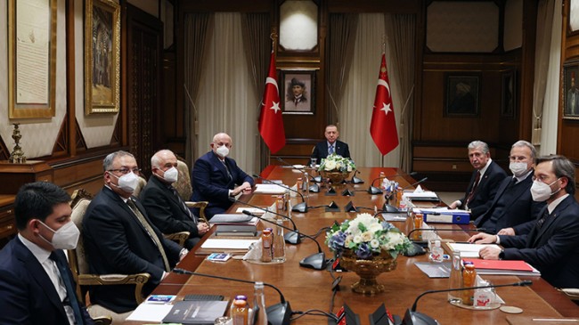 Erdoğan, Cumhurbaşkanlığı Yüksek İstişare Kurulu ile toplantı gerçekleştirdi