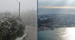İstanbul’un Anadolu Yakası karlı, Avrupa Yakası ise güneşli