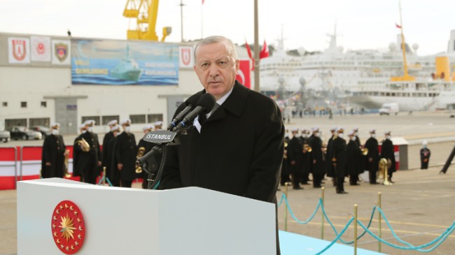 Cumhurbaşkanı Erdoğan, “Dünyada kendi savaş gemisini yapan 10 ülke, İHA, SİHA üretiminde ise ilk 3-4 ülkesi arasındayız”