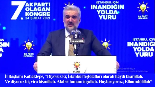 Başkan Kabaktepe “Tarihin huzurunda İstanbul’u yeniden kazanacağımıza söz veriyoruz”