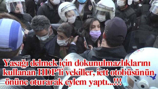HDPKK’lı vekiller, dokunulmazlıklarını kullanarak  illegal eylem yaptılar!