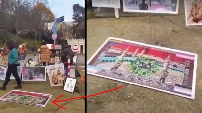 Boğaziçi Üniversitesi önünde Kabe fotoğrafını yere serenlere üç yıl isteniyor