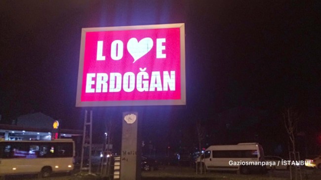 Gaziosmanpaşa Belediyesi, ‘Love Erdoğan’