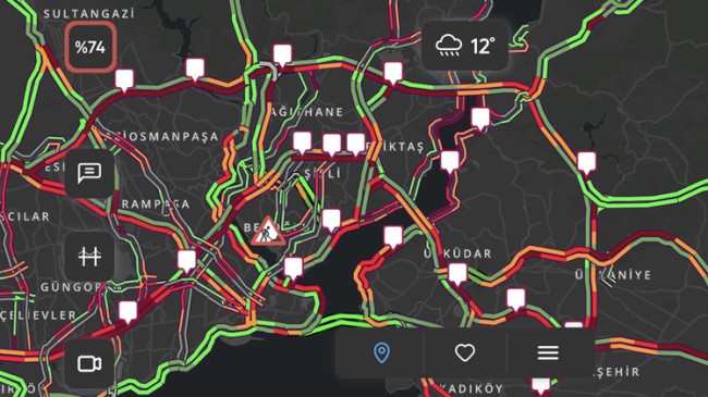 İstanbul’da trafik kızardı