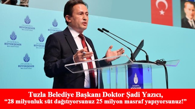 Başkan Yazıcı, “İstanbul halkının parasını algı oluşturmak için kullanıyorsunuz”