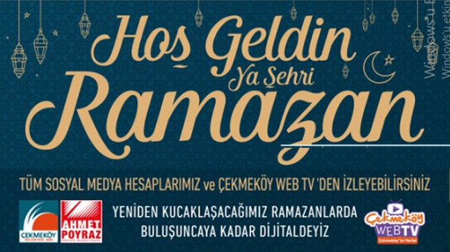 Çekmeköy’de dijital ortamda Ramazan etkinlikleri başladı