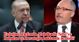 Cumhurbaşkanı Erdoğan, gazeteci Abdulkadir Selvi ile telefonda görüştü