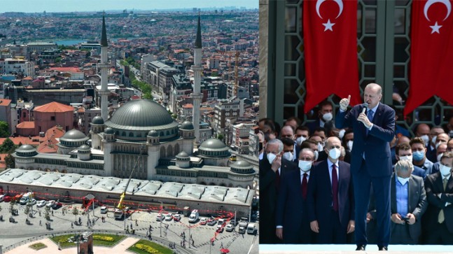 Erdoğan, Taksim Camii’ni İstanbul’un Fethinin 568. yıl dönümünde açtı
