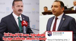 HDP’li vekilden, İYİ Parti’li Ağıralioğlu’na kavgada bile söylenmeyecek küfür!