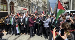 İstanbul 2 Nolu Barosu ve Hukukçular Derneği, katil İsrail’in Filistin’deki zulmünü protesto etti