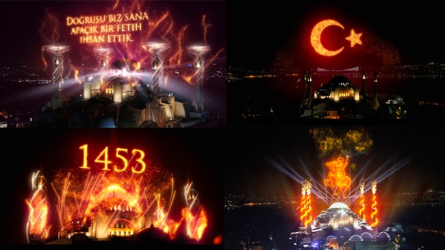 İstanbul’un Fethi’nin 568. yıldönümü ile ilgili muhteşem görüntüler