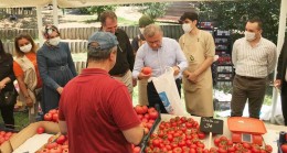 Sarıcakayalı çiftçilerden Üsküdar’da aracısız sebze ve meyve satışı