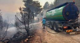 Sancaktepe Belediyesi, arazöz aracı ve ekibiyle Manavgat yangın bölgesinde