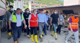 Bağcılar Belediye Başkanı Lokman Çağırıcı, sel mağduru Bozkurt’ta