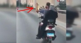 Lübnan’da serum takılı hasta kadın motosikletle seyahat etti