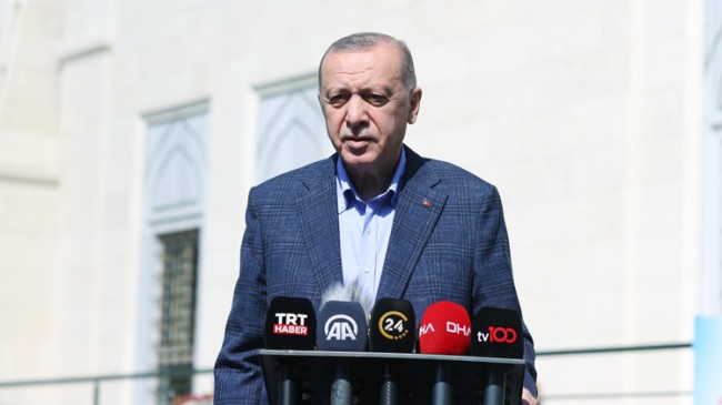 Cumhurbaşkanı Erdoğan, “Amerika terör örgütlerine üst düzey destek veriyor”