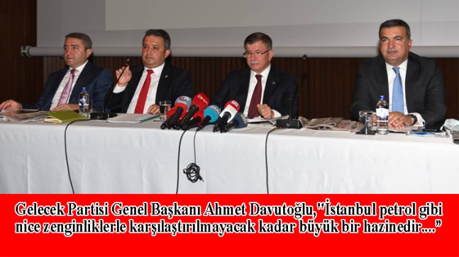 Davutoğlu İstanbul’da basınla buluştu