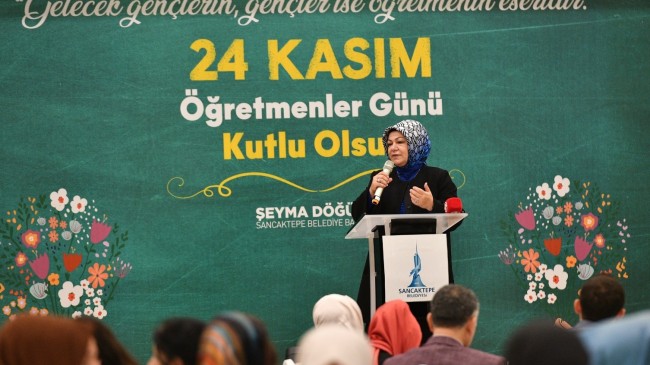 Sancaktepe Belediye Başkanı Şeyma Döğücü, Öğretmenler Günü’nde duygulandı
