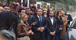 Gelecek Partisi İl Başkanı İsa Mesih Şahin, Başak Cengiz cinayetinin yaşandığı yerde basın açıklaması yaptı