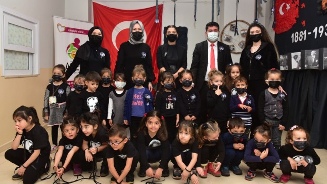 Tuzla Belediyesi Anne Çocuk Eğitim Merkezi’nde çocuklar Atatürk’ü andı