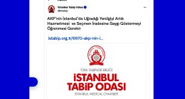 İstanbul Tabipler Odası, AK Parti üzerinden “Cumhurbaşkanlığı Hükümet Sistemi”ni hedef alarak hakaret yağdırdı!