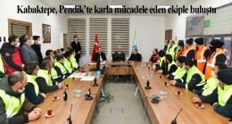 AK Parti İstanbul İl Başkanı Kabaktepe, Pendik Belediyesi’nin kar kahramanlarına teşekkür etti