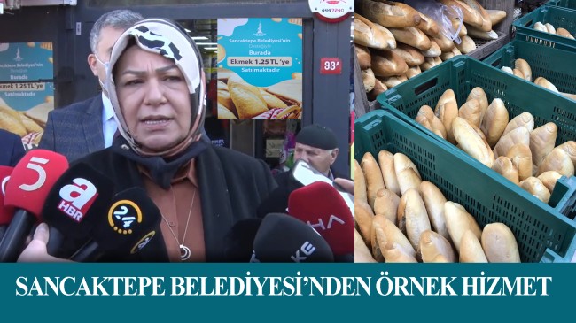 Sancaktepe Belediyesi komşularına ucuz ekmek imkanı sunuyor