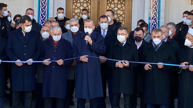 Cumhurbaşkanı Erdoğan, Osman Öztürk İncirlibostan Camii’nin açılışını yaptı