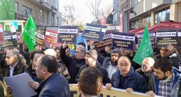 Başörtüsü düşmanı Hindistan, İstanbul’da protesto edildi