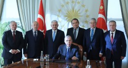 Erdoğan, Türk Devletleri Teşkilatı Aksakallar Konseyi heyetini kabul etti
