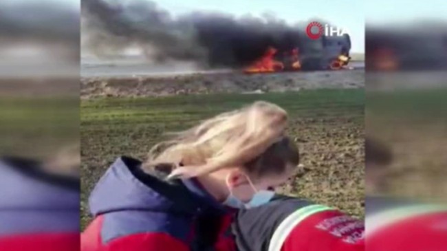 Rus askeri yaralı taşıyan ambulansı bombaladı