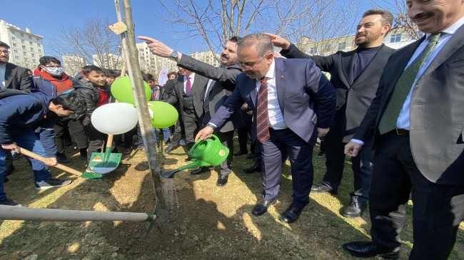 AK Parti İstanbul İl Başkanlığı, 112 ağaç dikerek İBB’ye Subliminal mesaj verdi