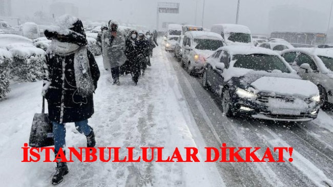 İstanbullular dikkat, kuvvetli kar geliyor!