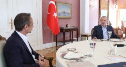Cumhurbaşkanı Erdoğan’ın Yunanistan Başbakanı Miçotakis’le görüştü
