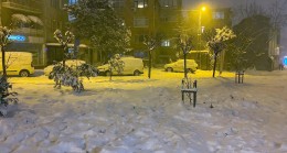 Sarıyer’de kar yağışı şiddetini artırdı