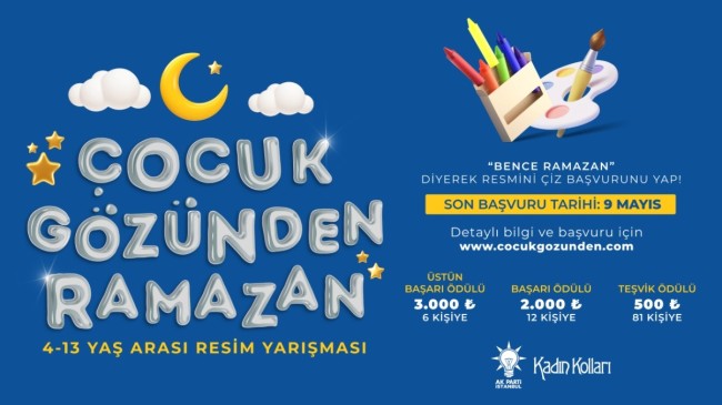 İstanbul’un AK Kadınları’ndan ‘Çocuk Gözünden Ramazan’ resim yarışması