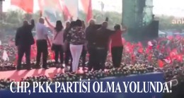 Atatürk posterinin asılmadığı mitingde “Her yer Kandil her yer direniş” sloganı