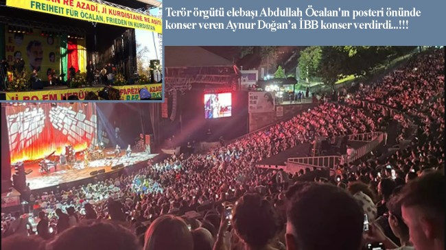 PKK sevici Aynur Doğan, İBB organizasyonunda konser verdi