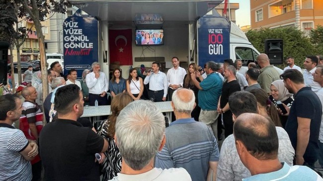 AK Parti İstanbul’un “Yüz Yüze 100 Gün” programı Tuzla’da devam etti