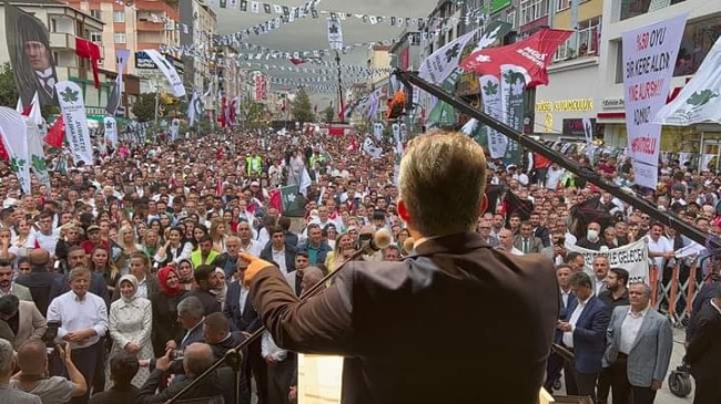 Gelecek Partisi İl Başkanı Şahin, “Cumhurbaşkanı Adayımız Ahmet Davutoğlu’dur”