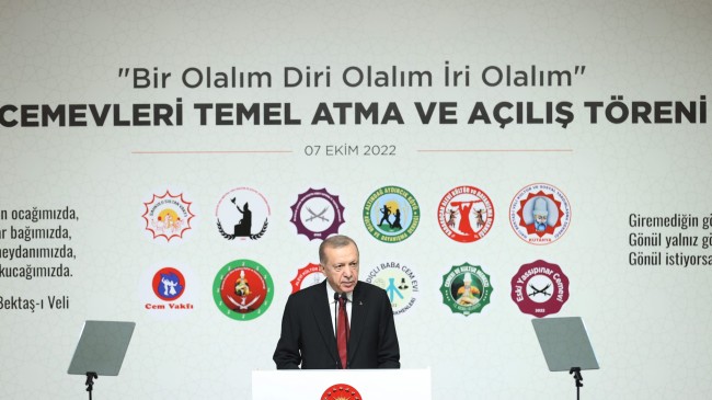 Cumhurbaşkanı Erdoğan, “Alevi Bektaşi Kültür ve Cemevi Başkanlığı kuruyoruz”