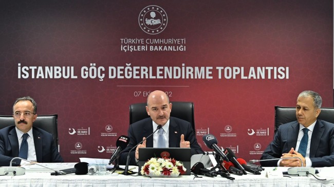 İçişleri Bakanı Soylu, “İstanbul’da 8 ilçede yeni yabancı kaydı yapılmayacak”